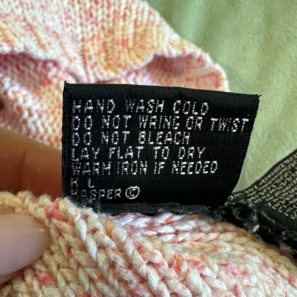 Kasper Pink Textured Sleeveless Top size Xl vintage 90 made Hong Kong - Picture 8 of 15